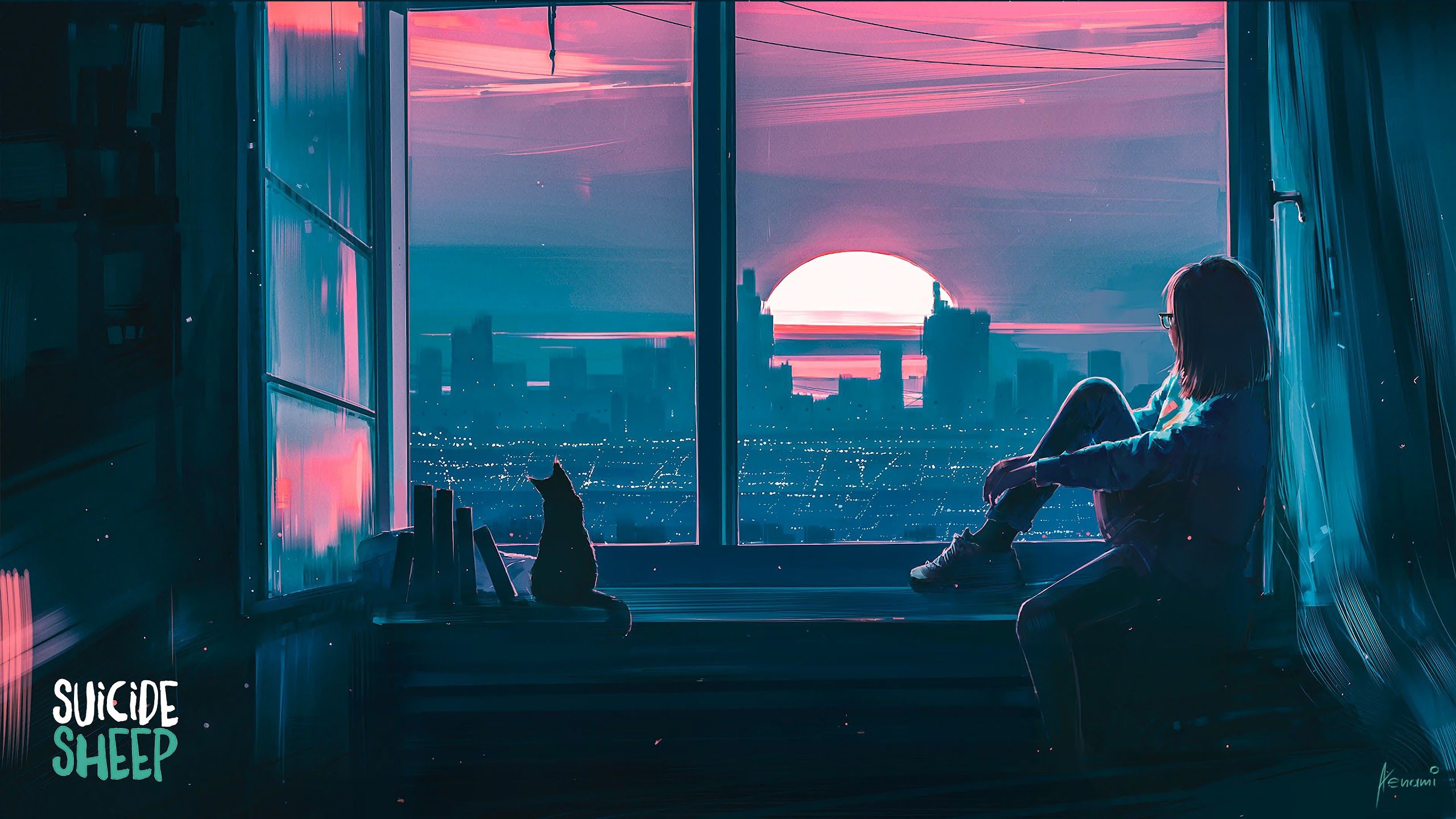 Lonely Aesthetic Girl Wallpaper