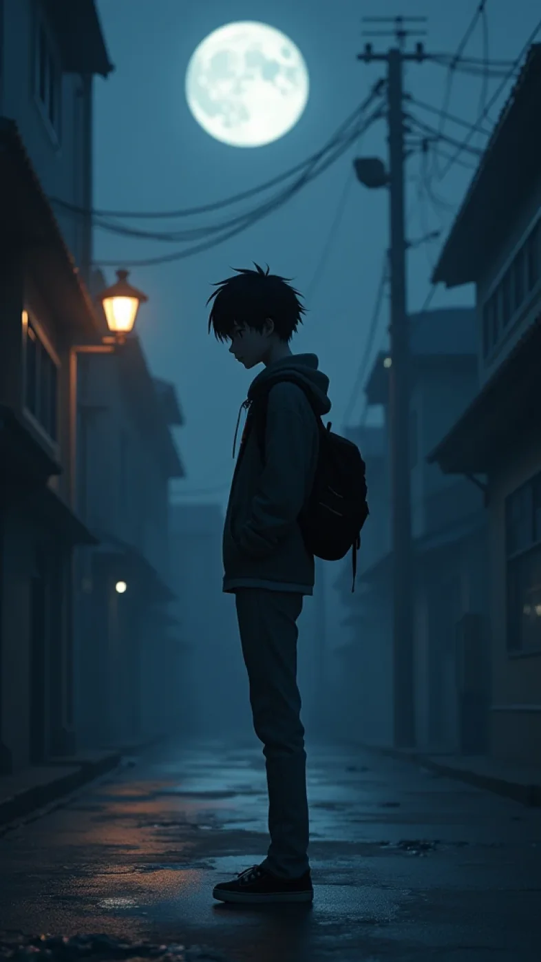 Alone Anime Boy Mobile Wallpaper