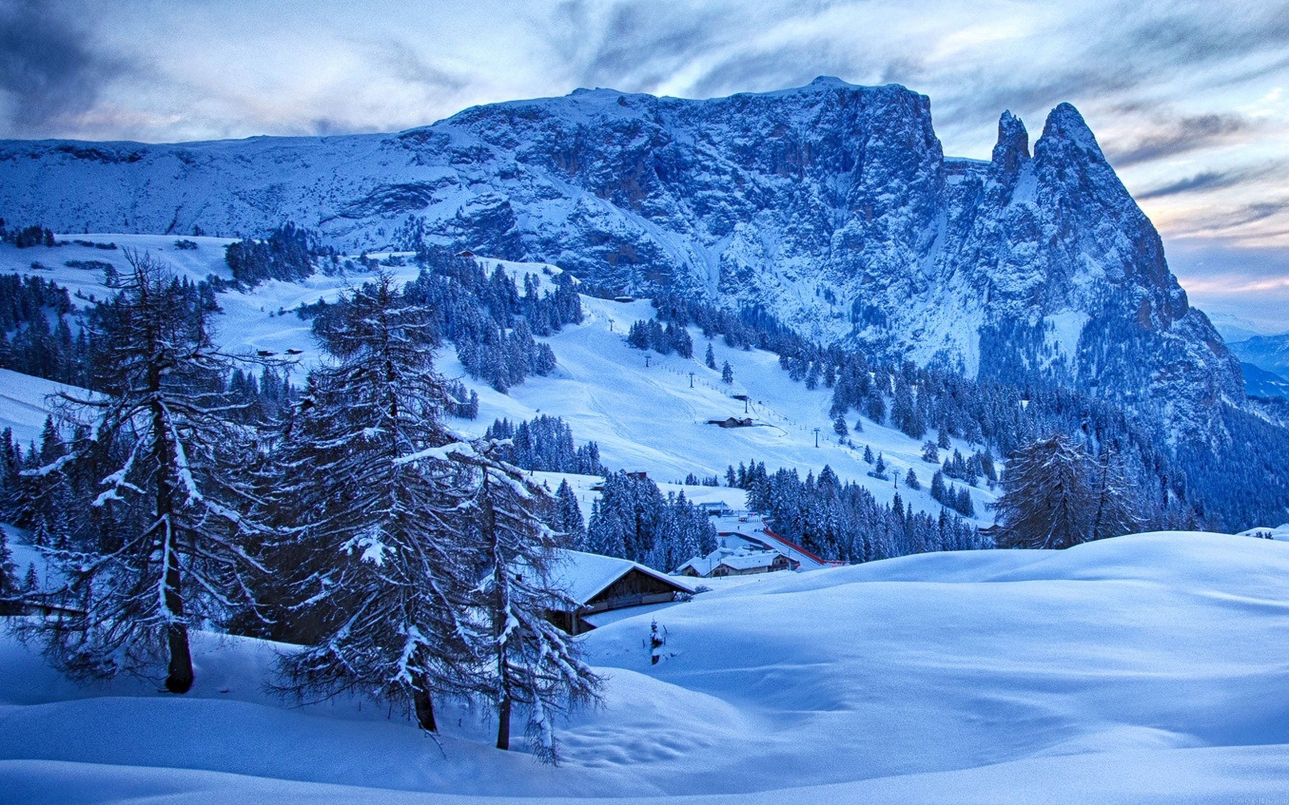 Mountain Blue Snow Winter Nature Ski