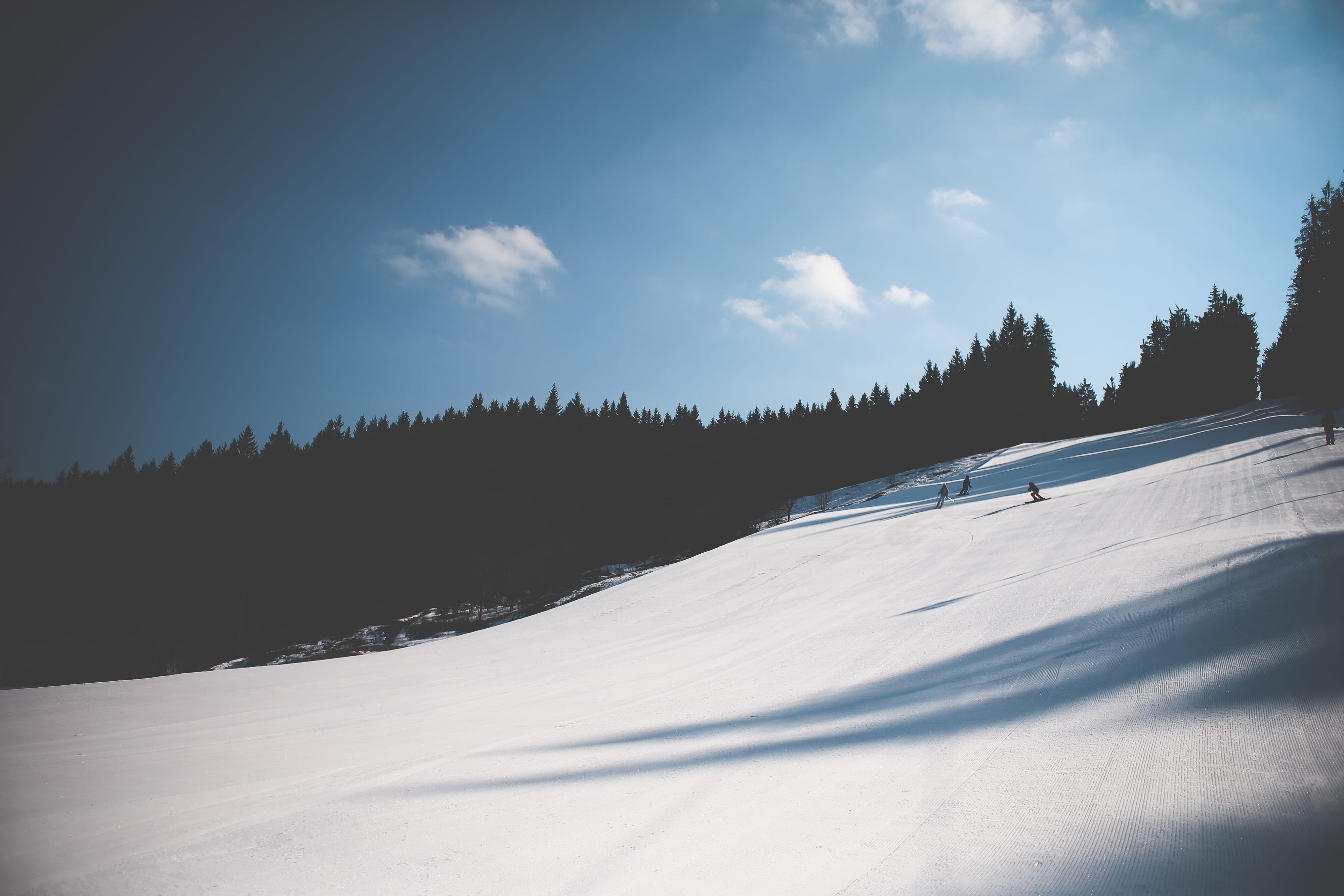 Ski Slope and Amazing Sky