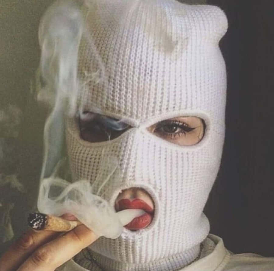 Baddie Ski Mask Aesthetic Wallpaper