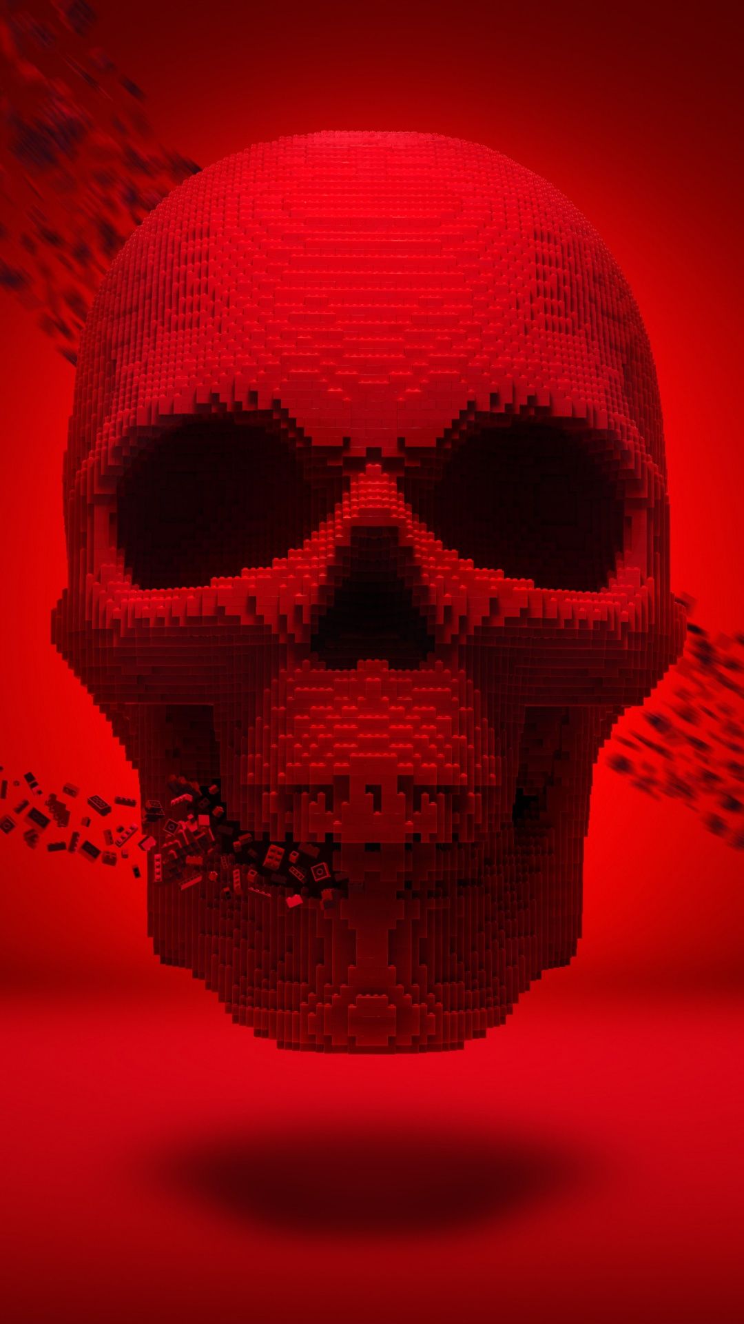 Red, lego, skull