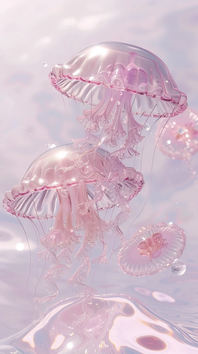 Crystal Jellyfish In Y2k Aesthetic