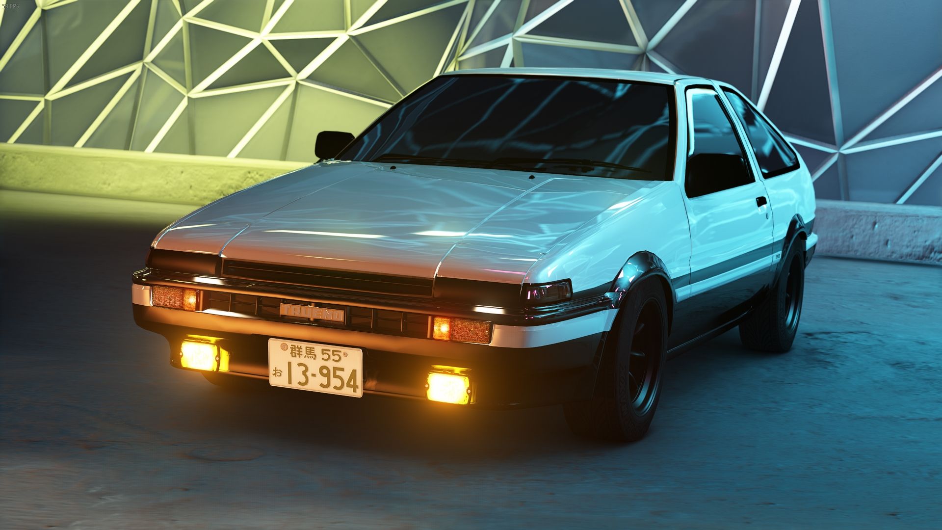 Initial D HD Wallpaper Featuring