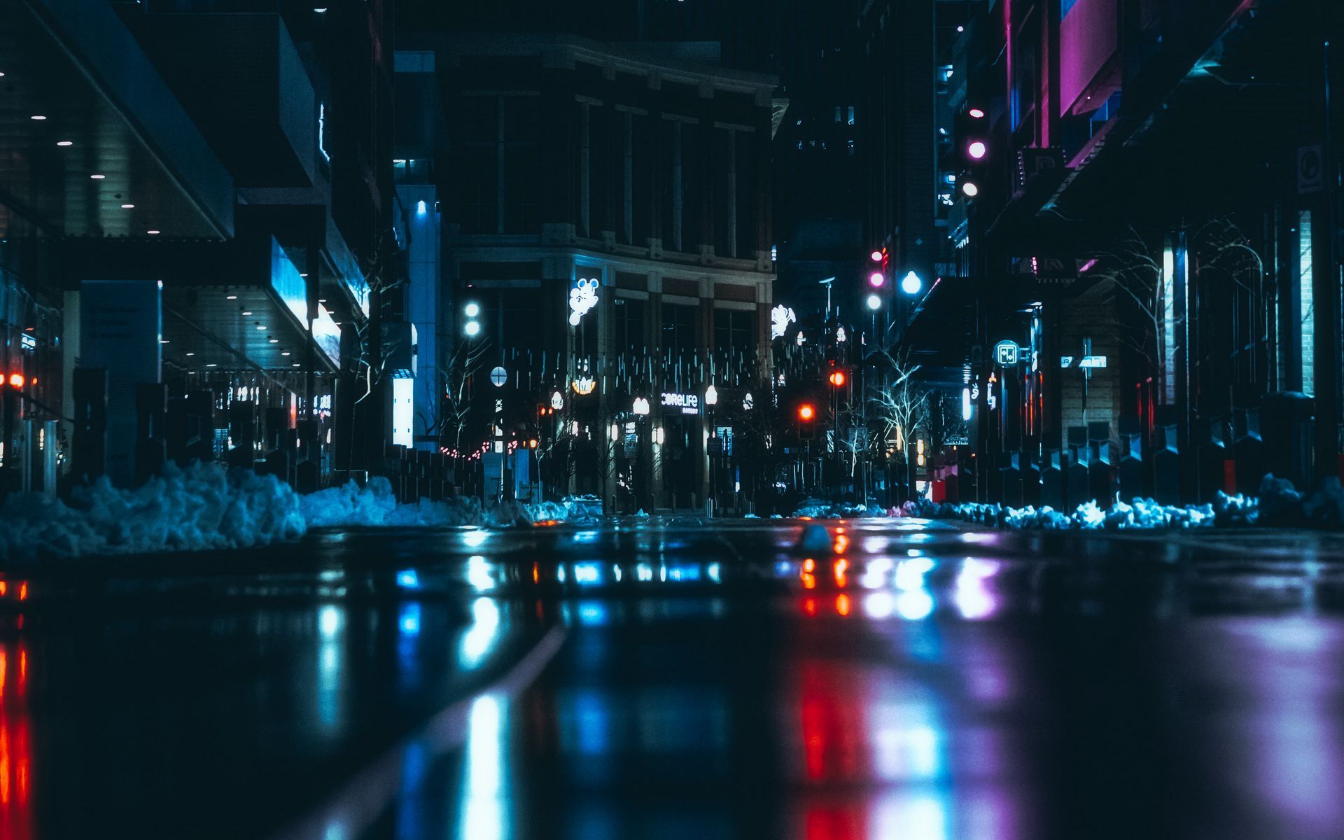 Download wallpaper 1920x1200 night city