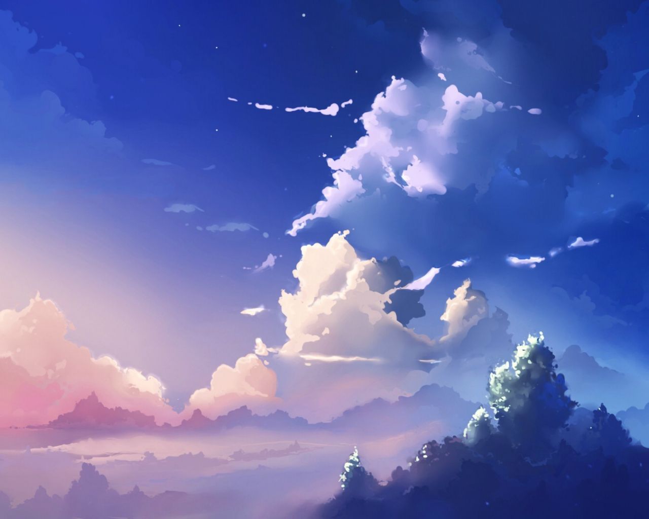 Anime Scenery Aesthetic Wallpaper