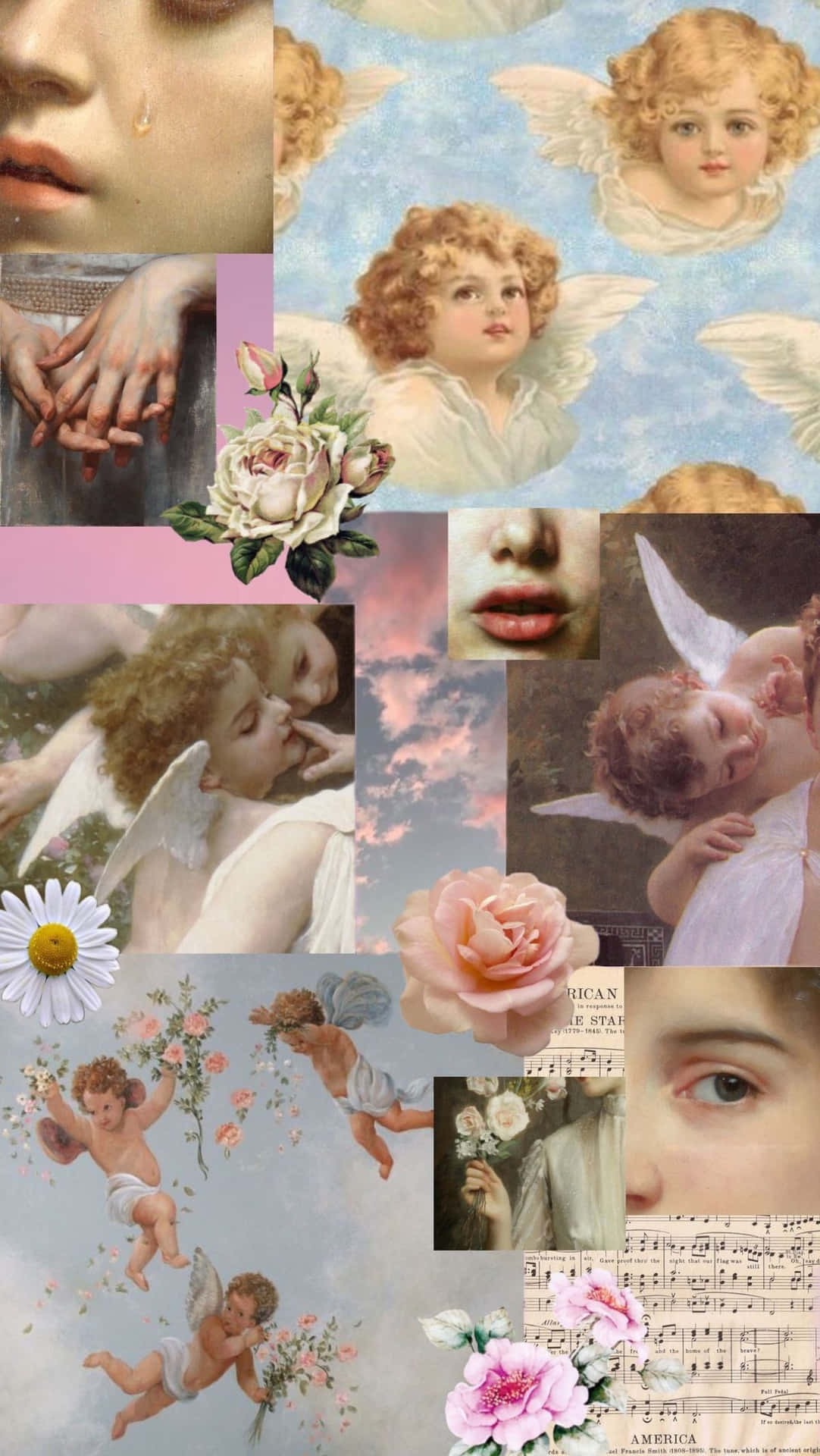 Vintage Angel Aesthetic Wallpaper