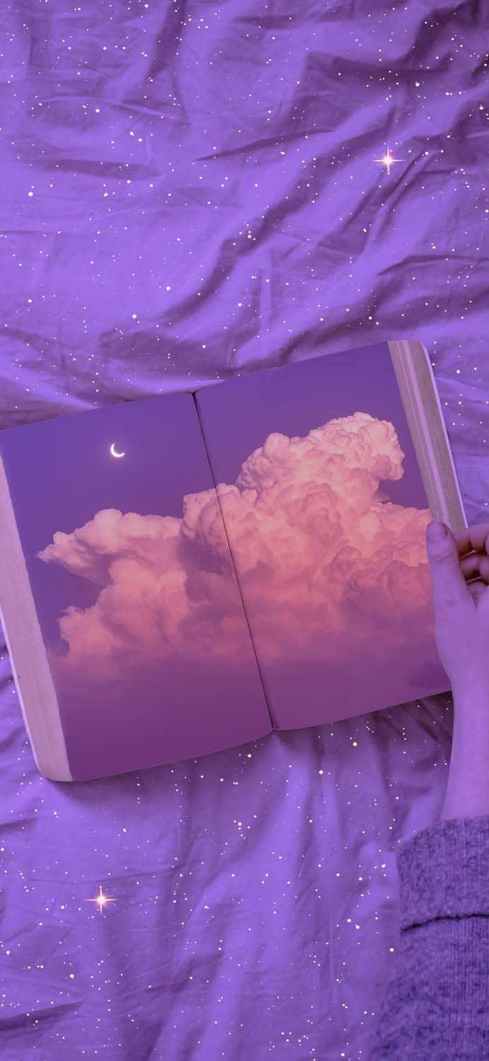 A book with a purple cover - Books