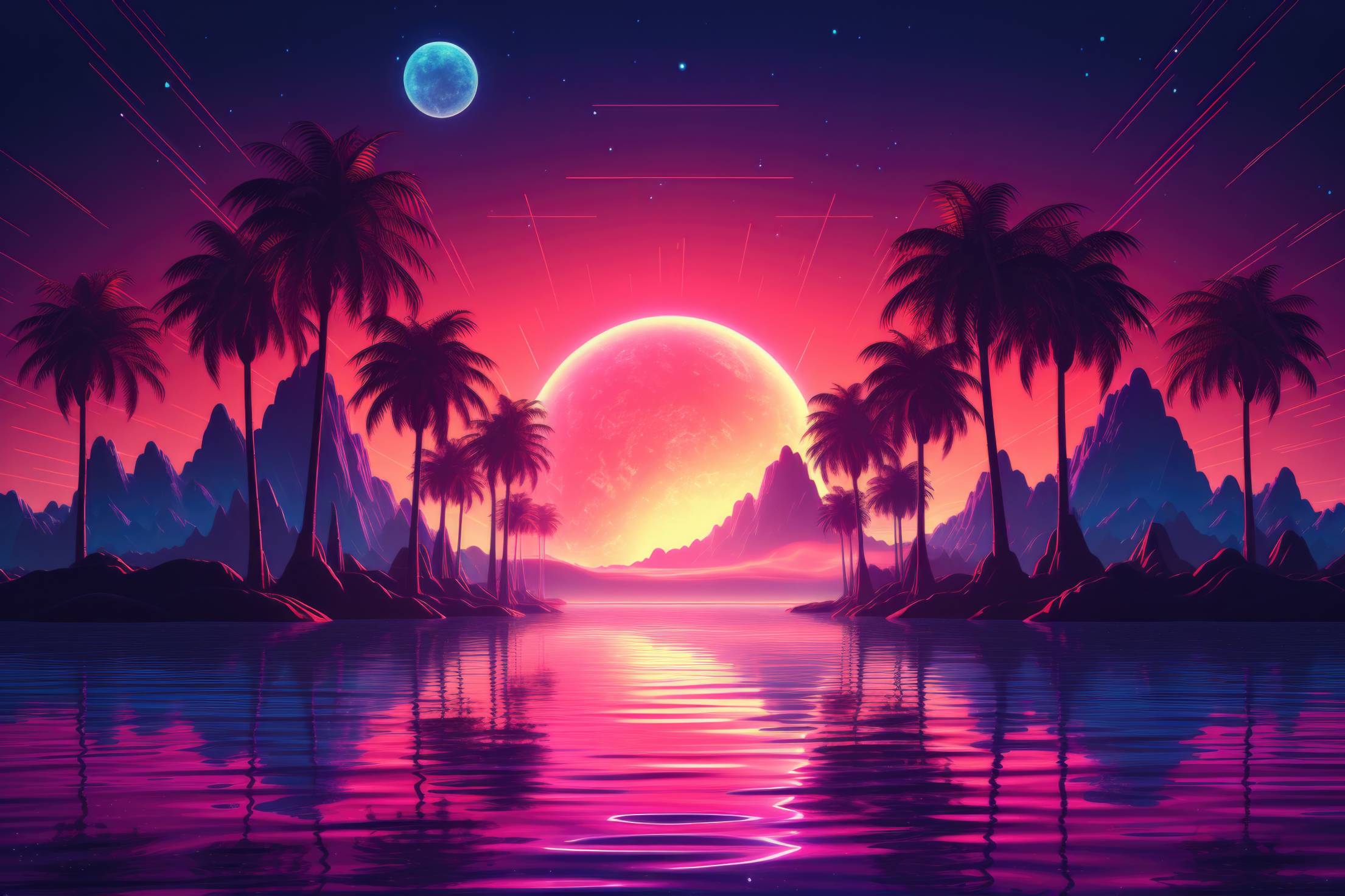 Synthwave Cyberwave Vaporwave Retrowave