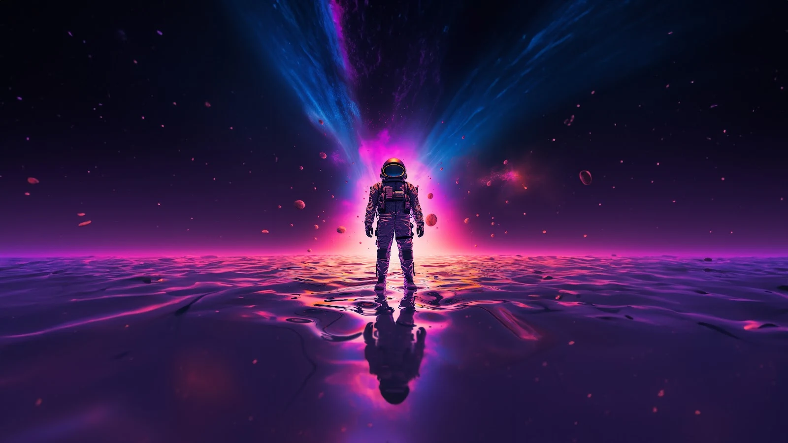 SYNTHWAVE ASTRONAUT STYLE