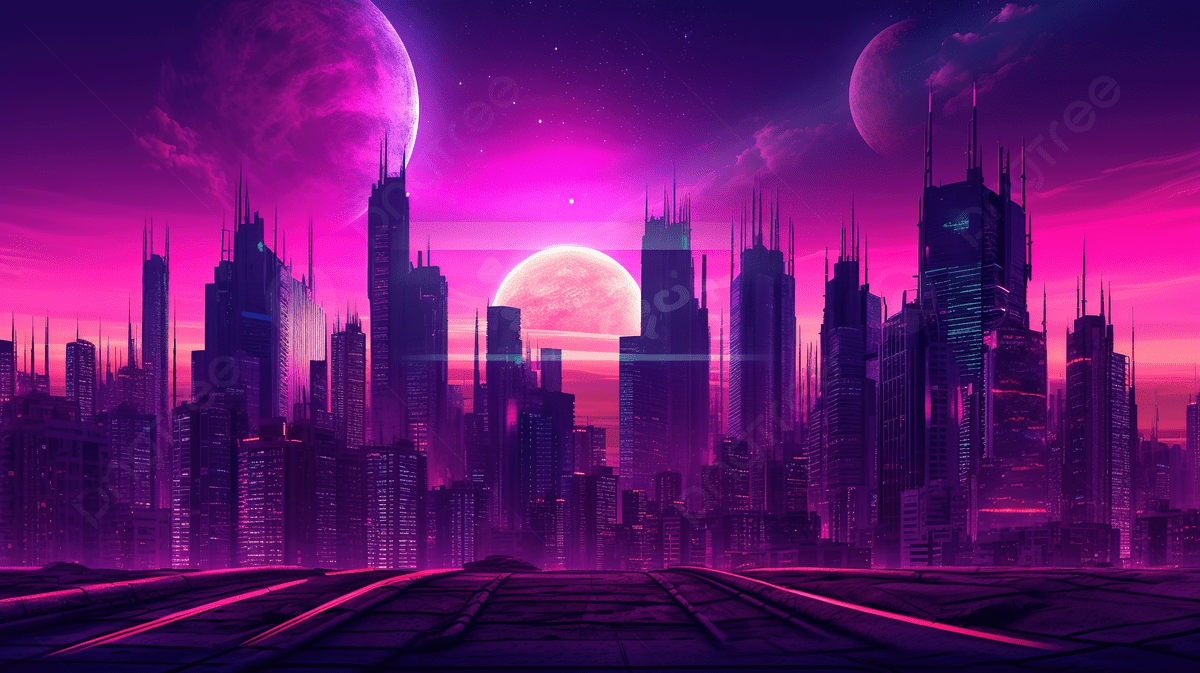 Synthwave Background Image, HD