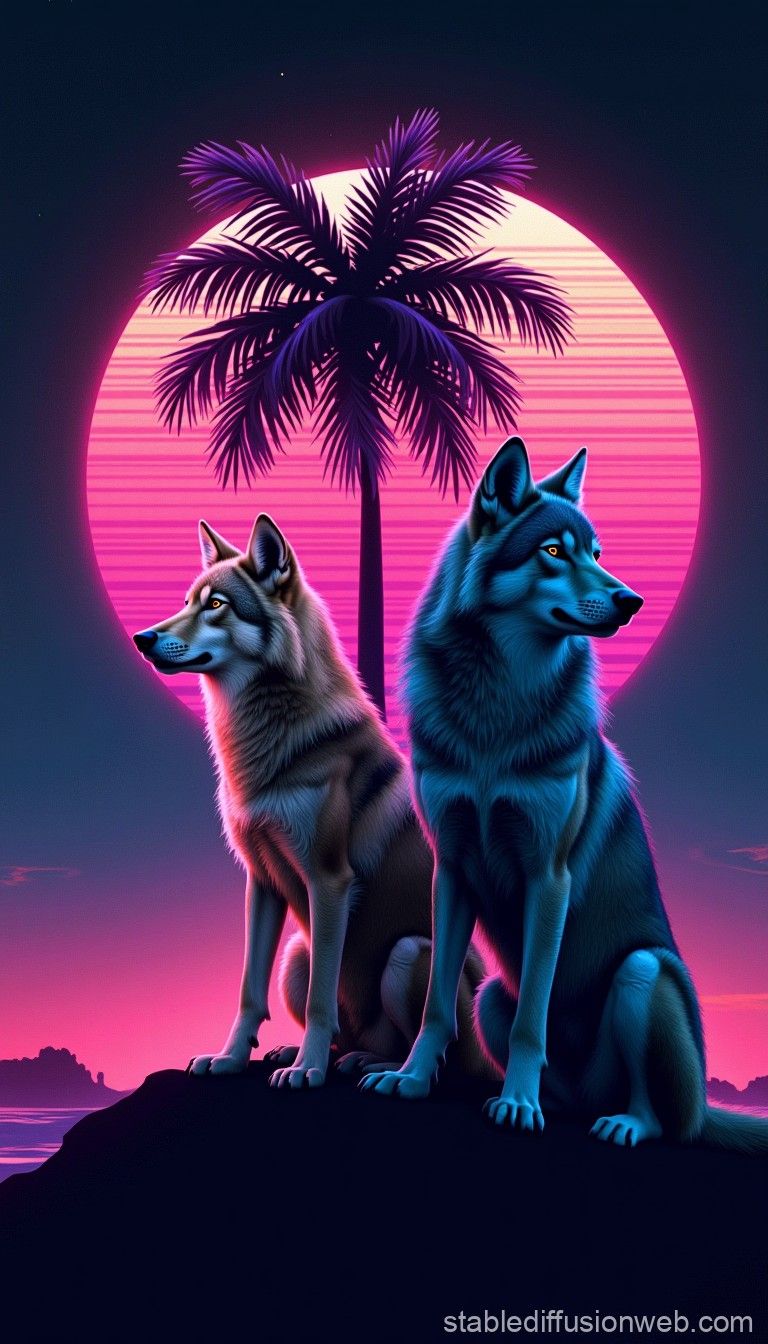 retro synthwave aesthetic Prompts