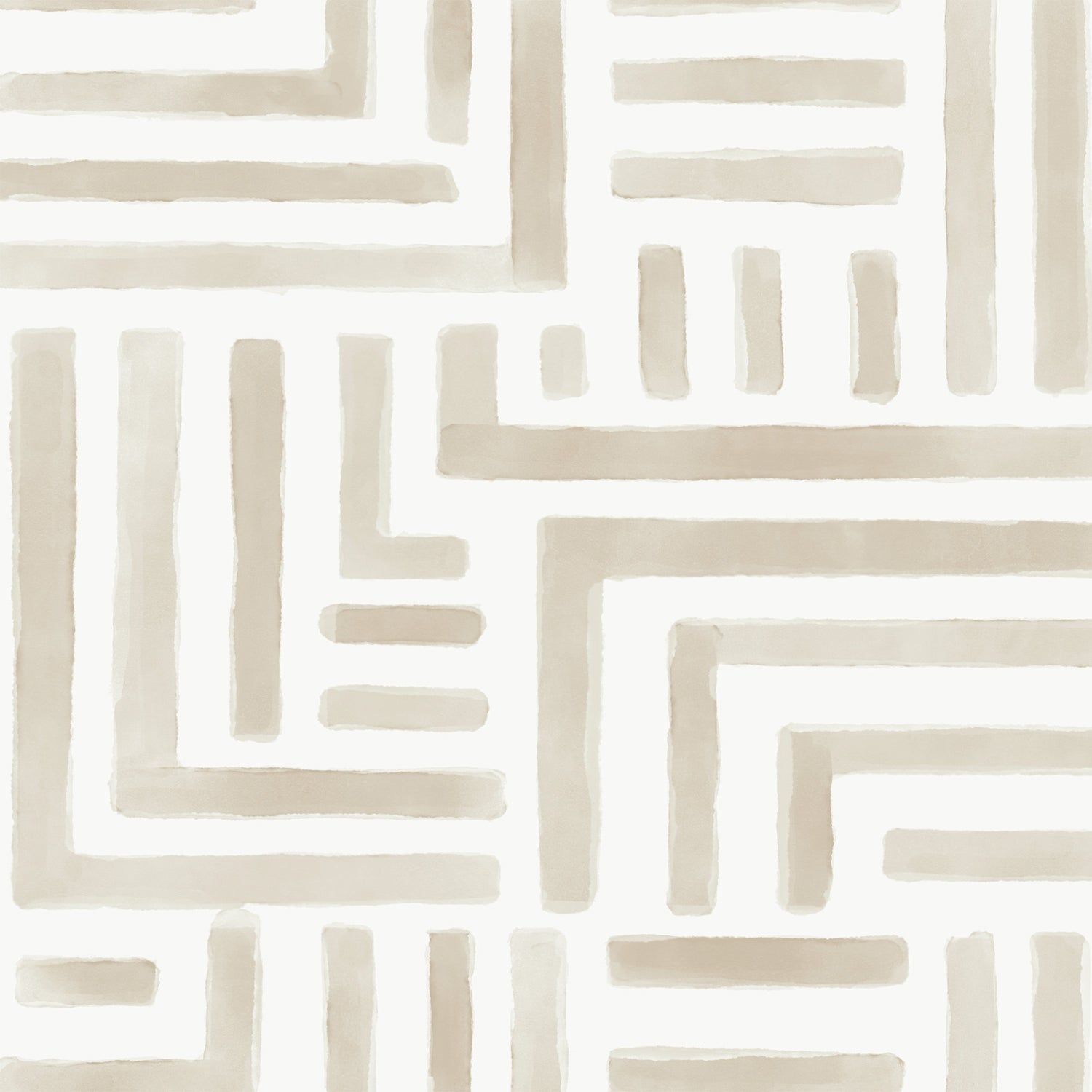 Painterly Labyrinth Wallpaper Light