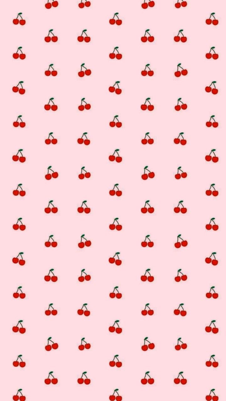 cherry wallpaper aesthetic pink background