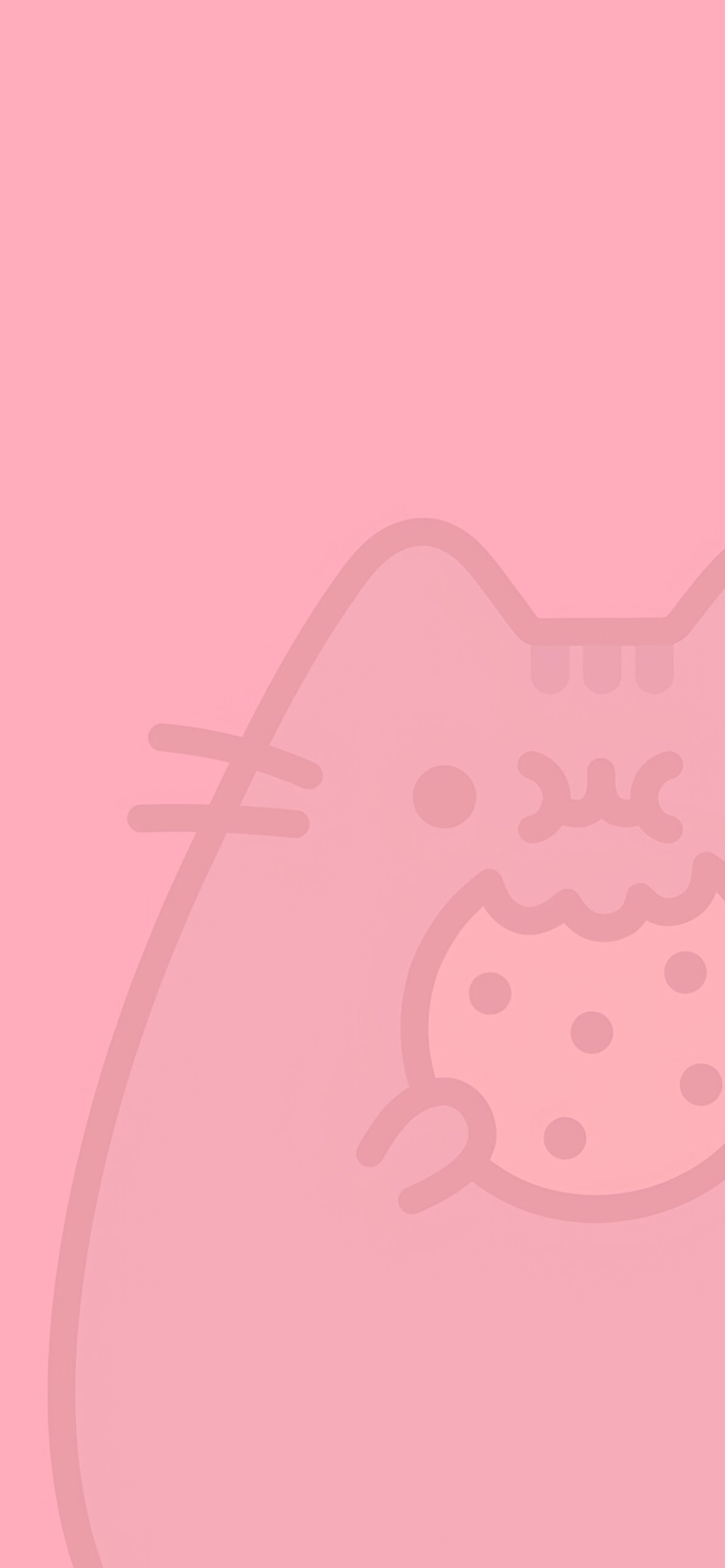 Pusheen Snacking Cookie Wallpaper