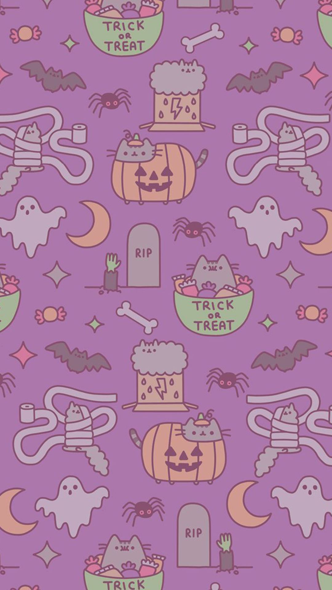 Cute Pusheen Background Free Download