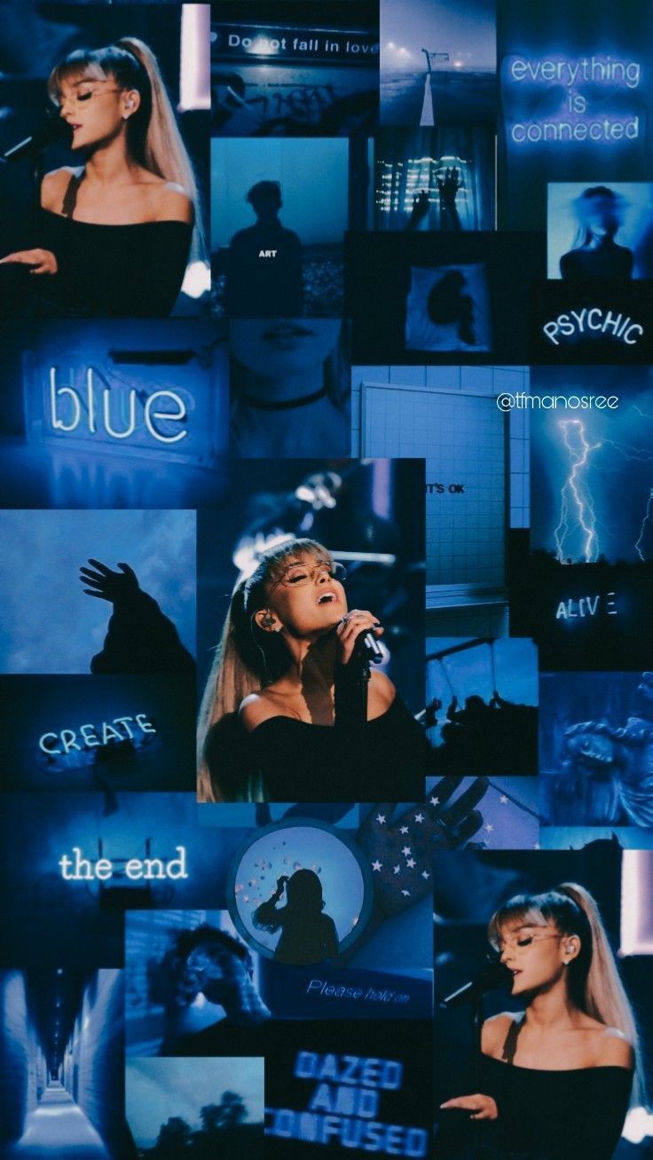 Ariana blue aesthetic