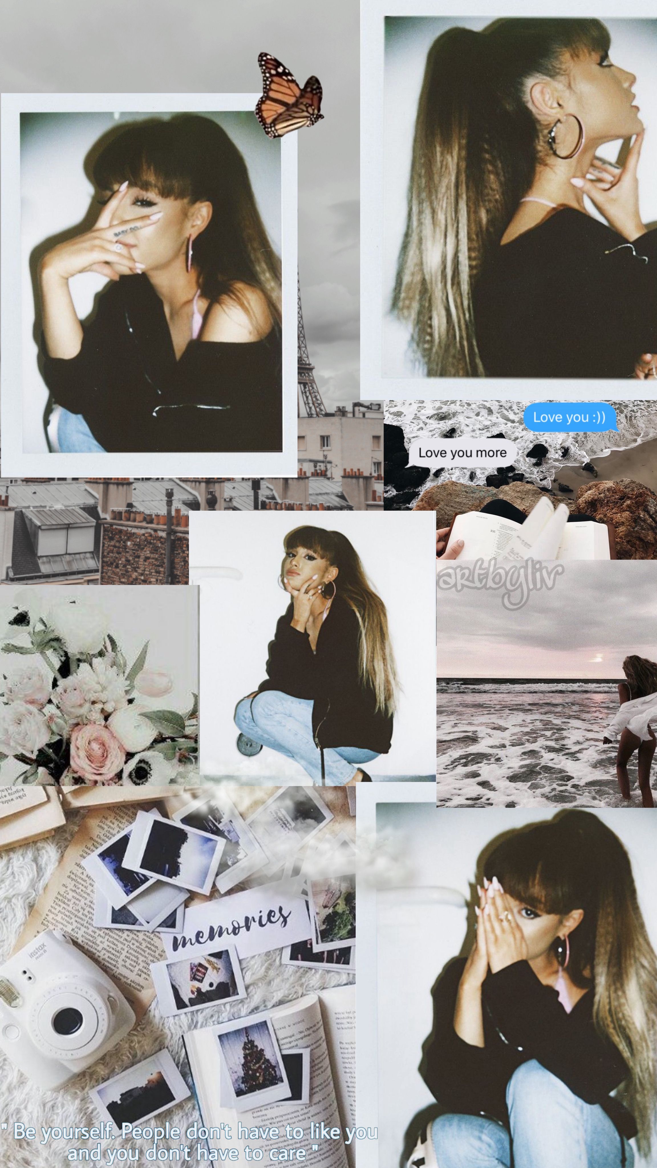 Ariana Grande Collage Wallpaper