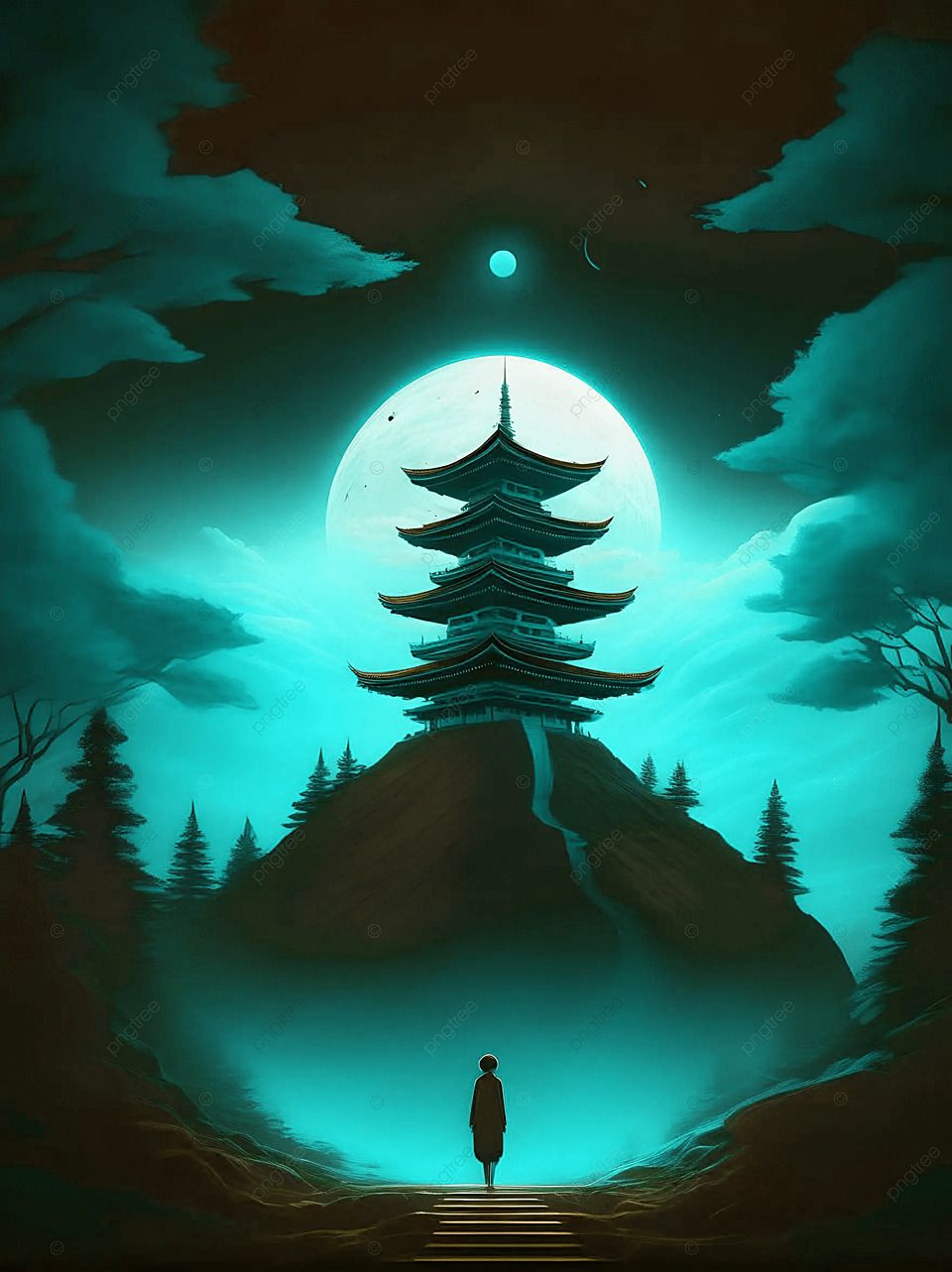 Moonlight Night Wallpaper Japanese