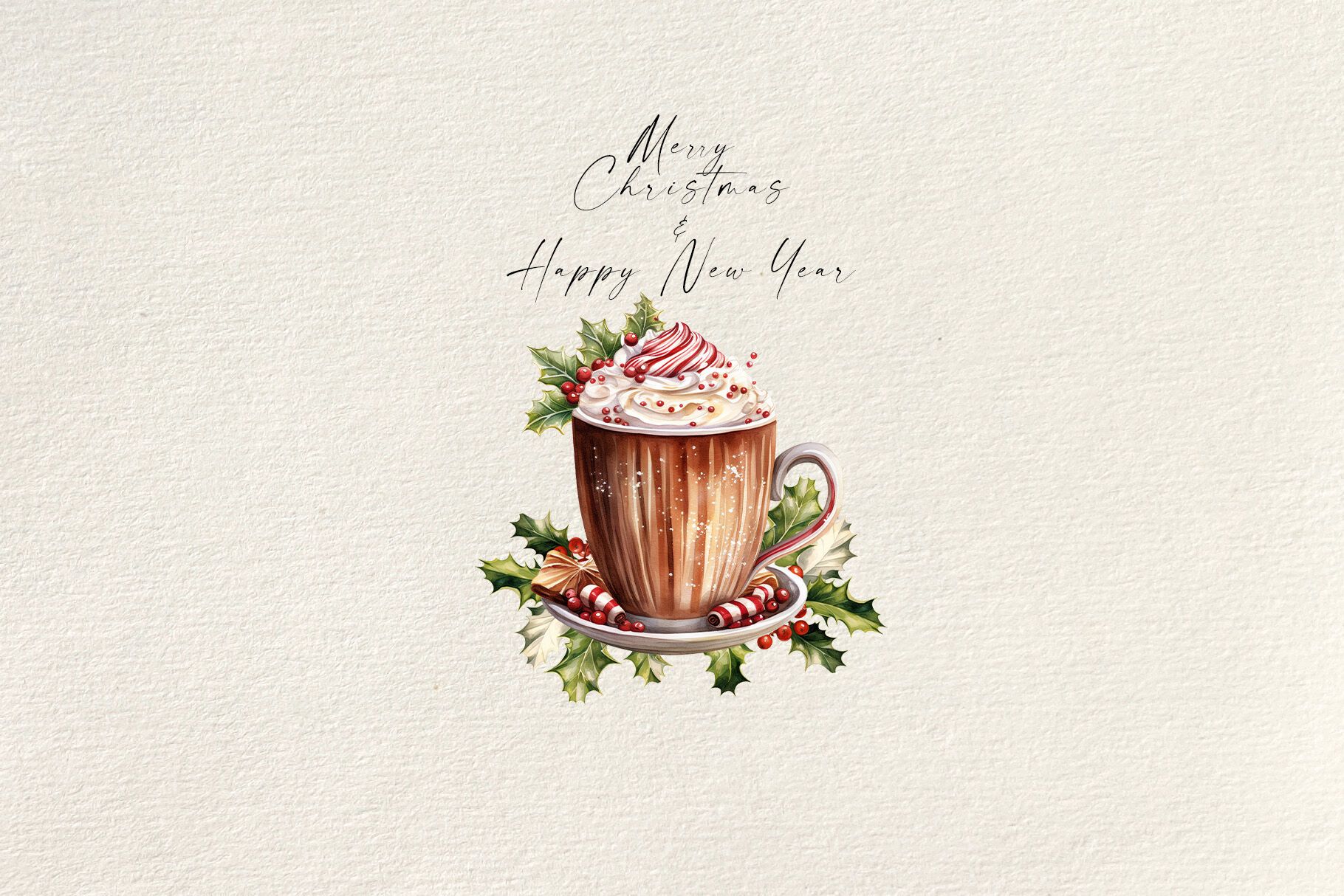 Watercolor Hot Chocolate Clipart