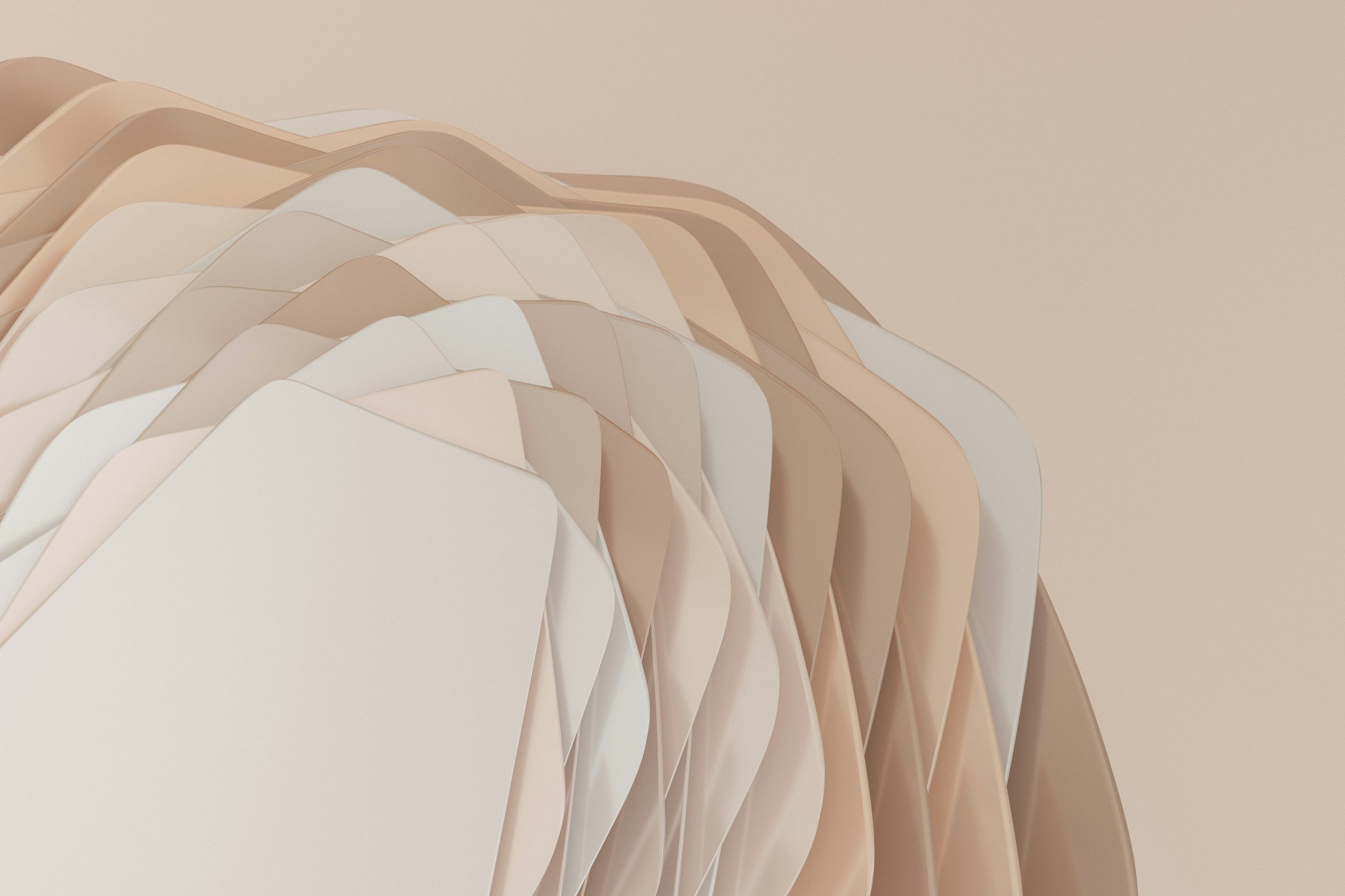 abstract shapes on a beige background