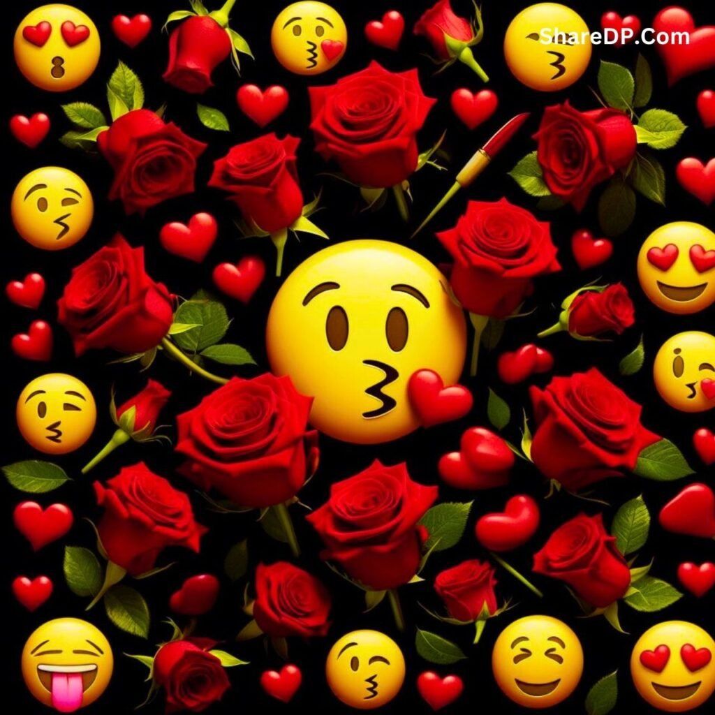 Kiss Emoji Image, DP, Picture, Photo