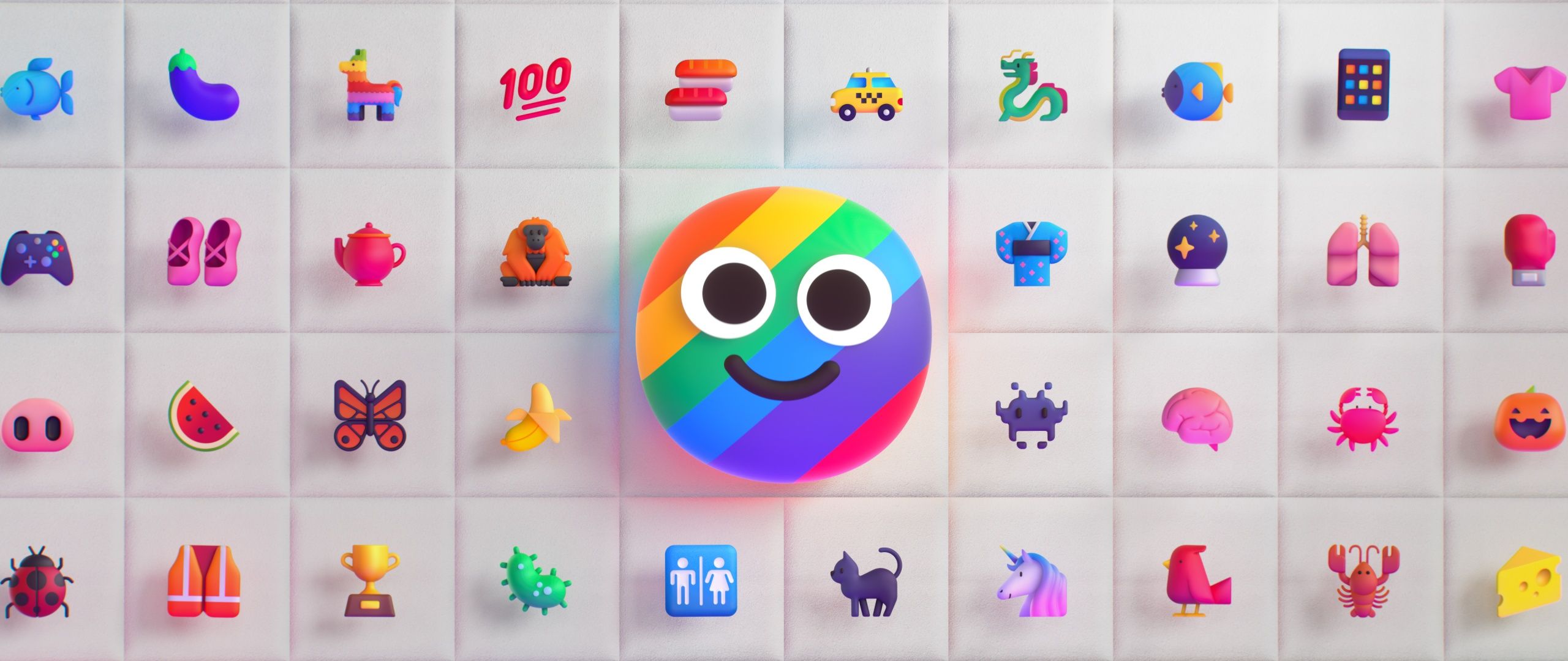 Emoji Wallpaper 4K, Colorful background