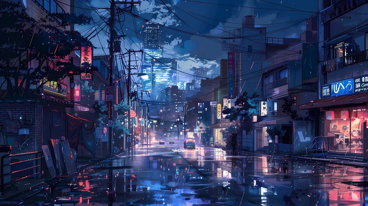 Free Anime City & Anime Image