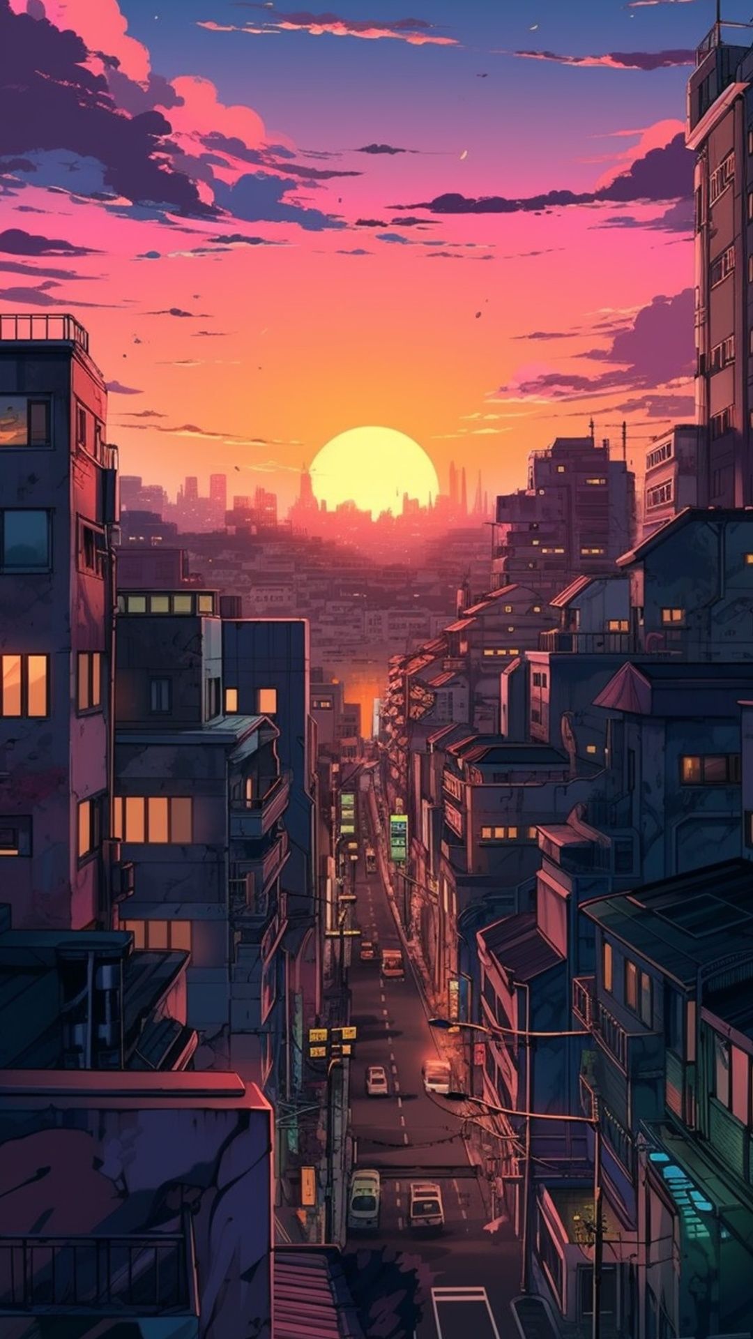 Best Anime City Wallpaper [ HQ ]