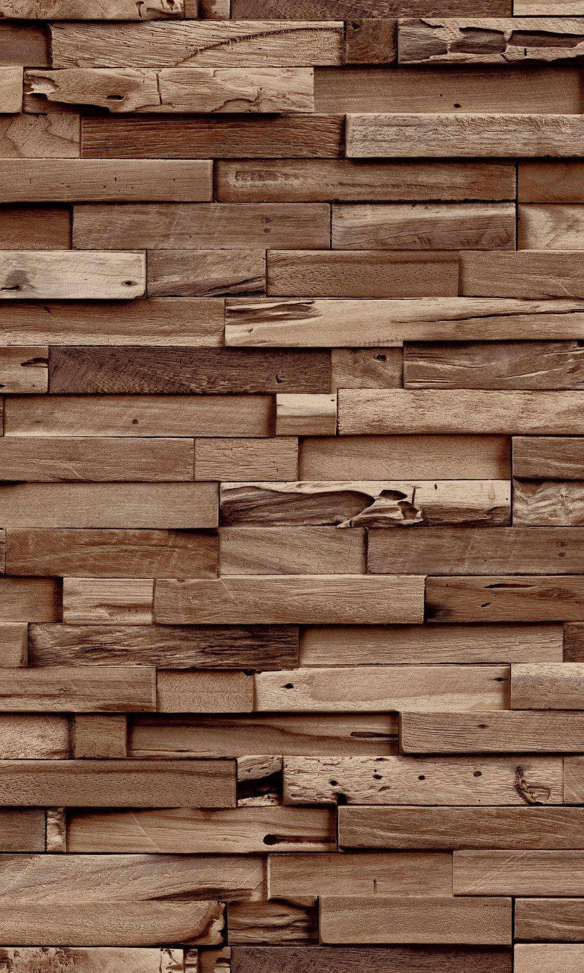 Brown Rustic Wood Look Textured