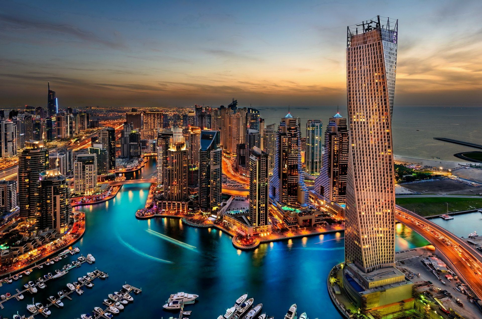 Stunning Dubai Cityscape HD Wallpaper