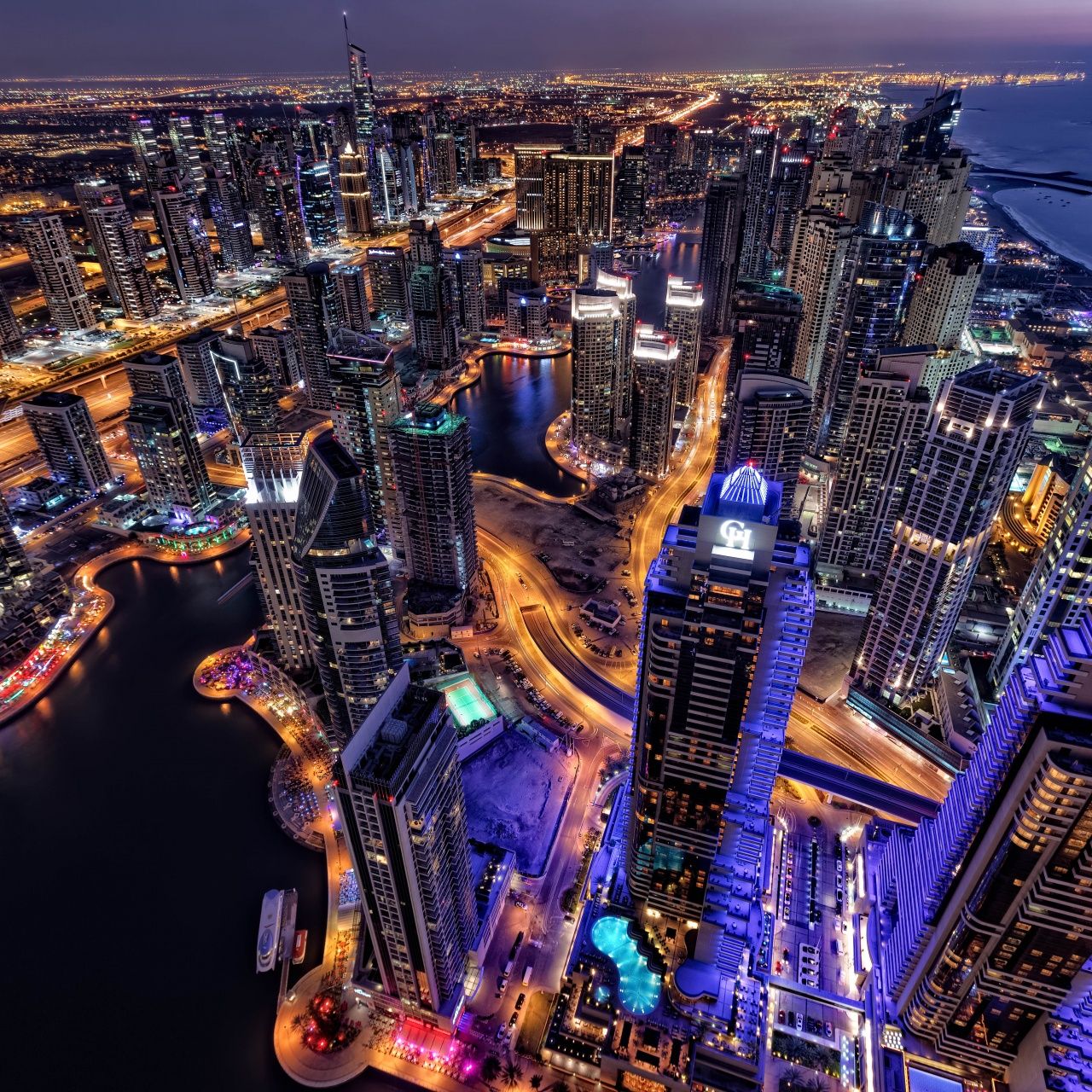 Dubai Wallpaper 4K, Cityscape, Skyline