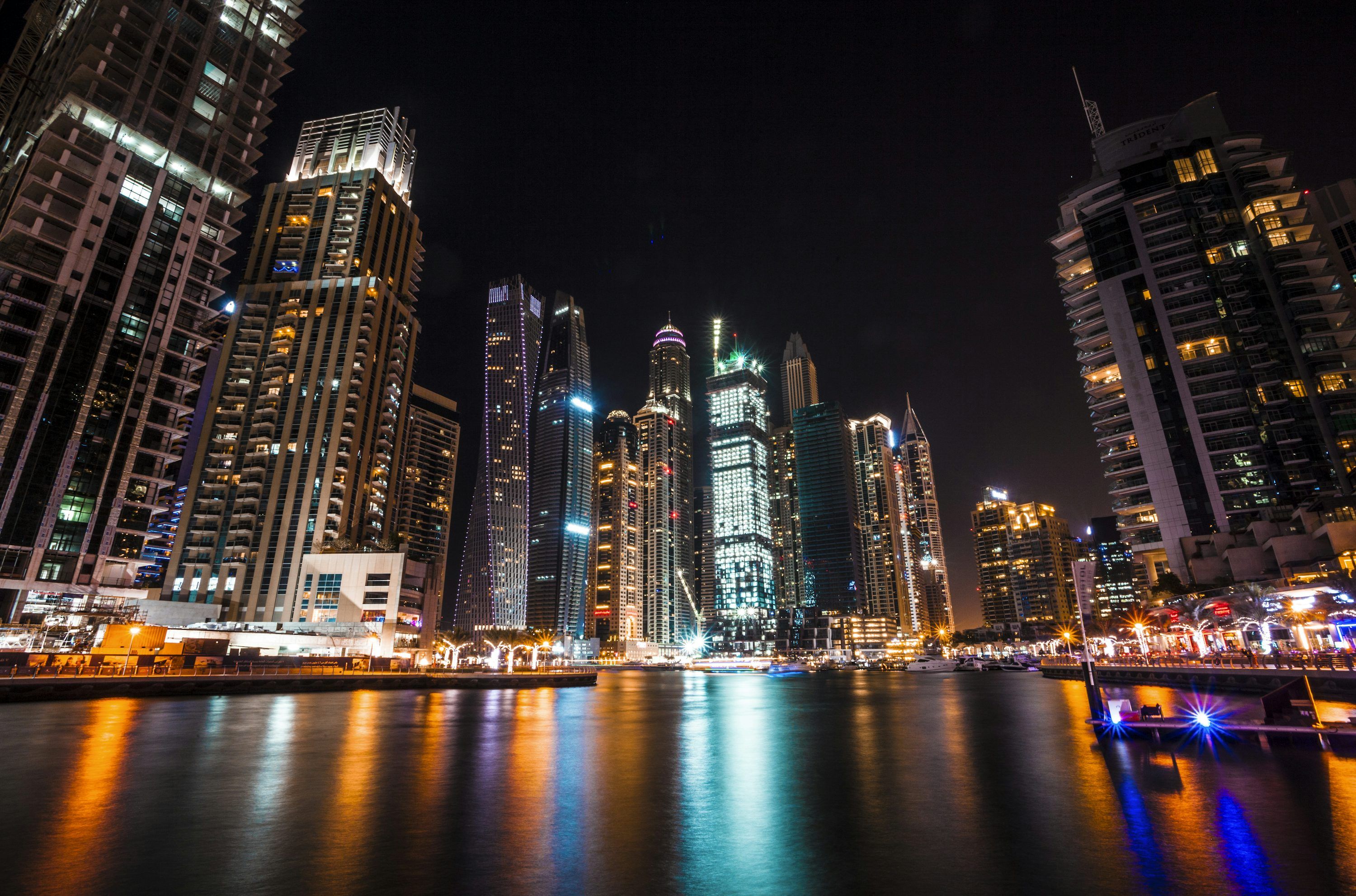 Dubai At Night Picture. Download Free