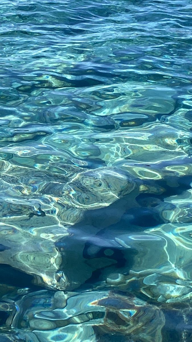 crystal blue water