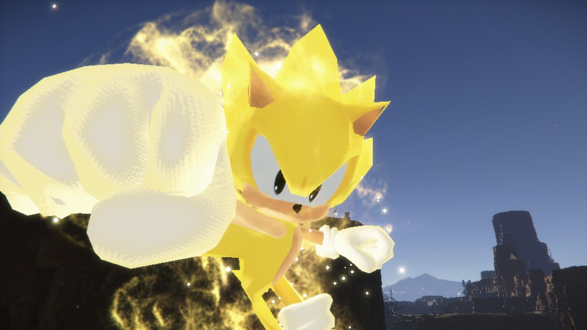 Low Poly Sonic [Sonic Frontiers] [Mods