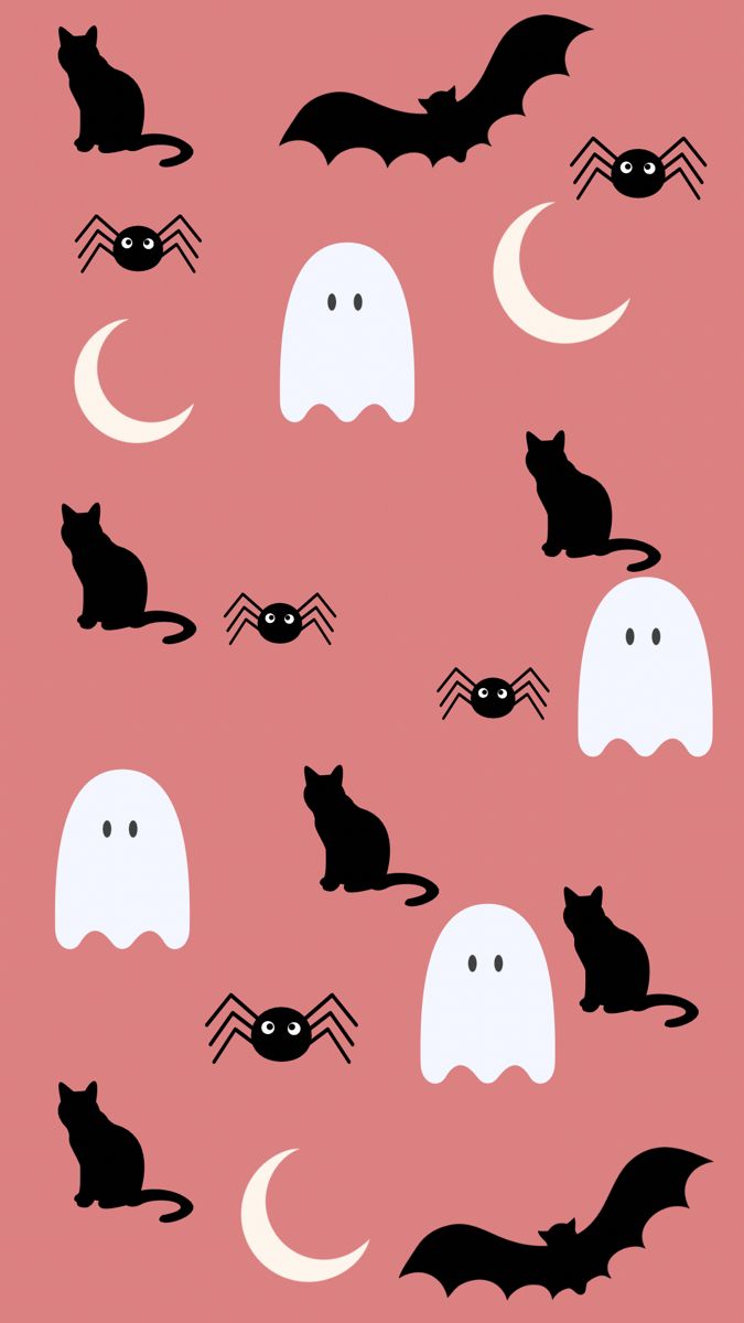 Pink Halloween Wallpaper