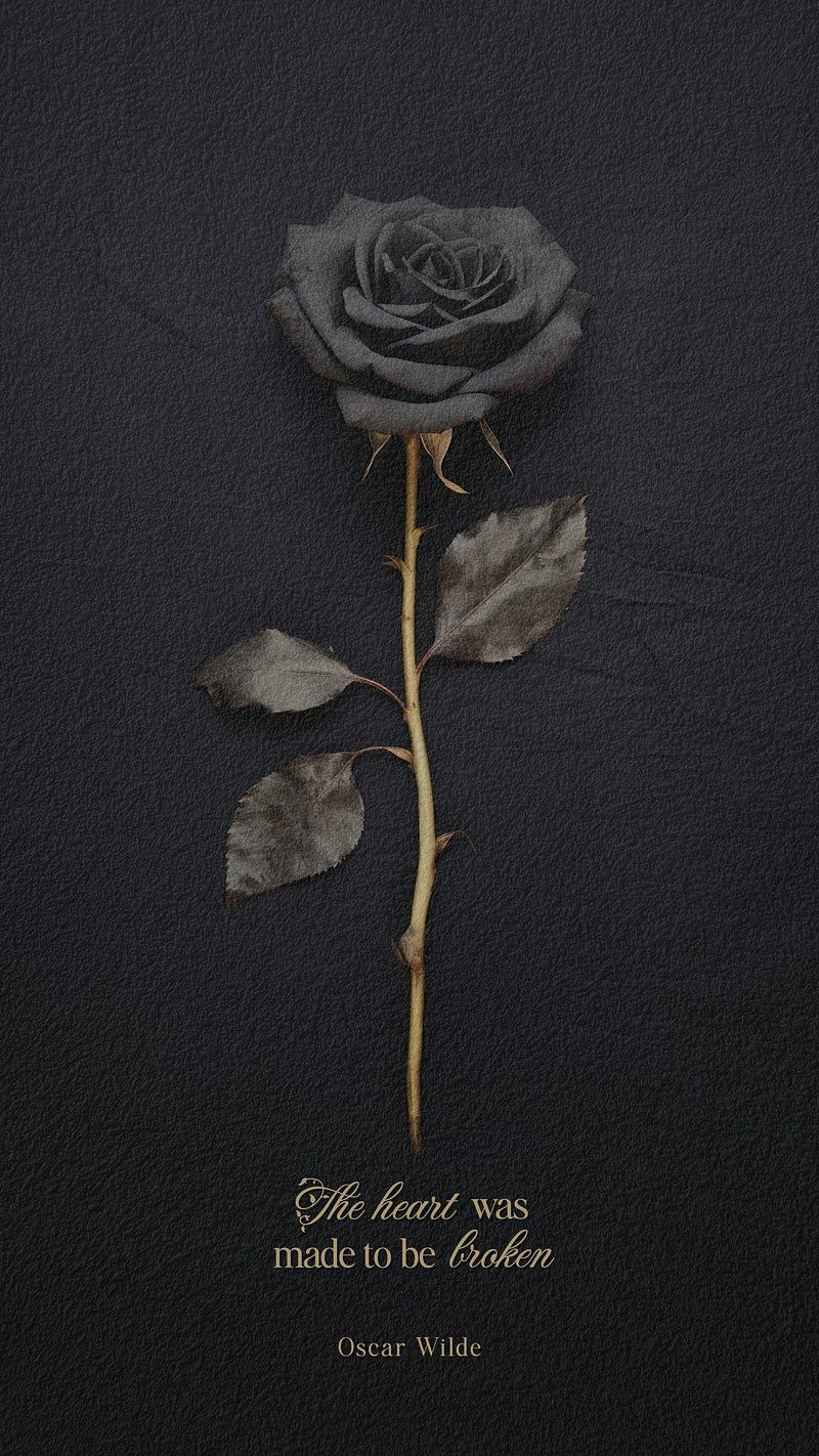 Black heart, black rose