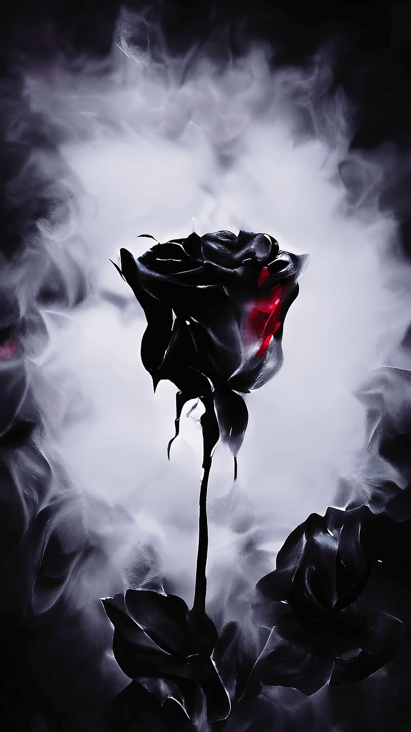 HD black rose wallpaper