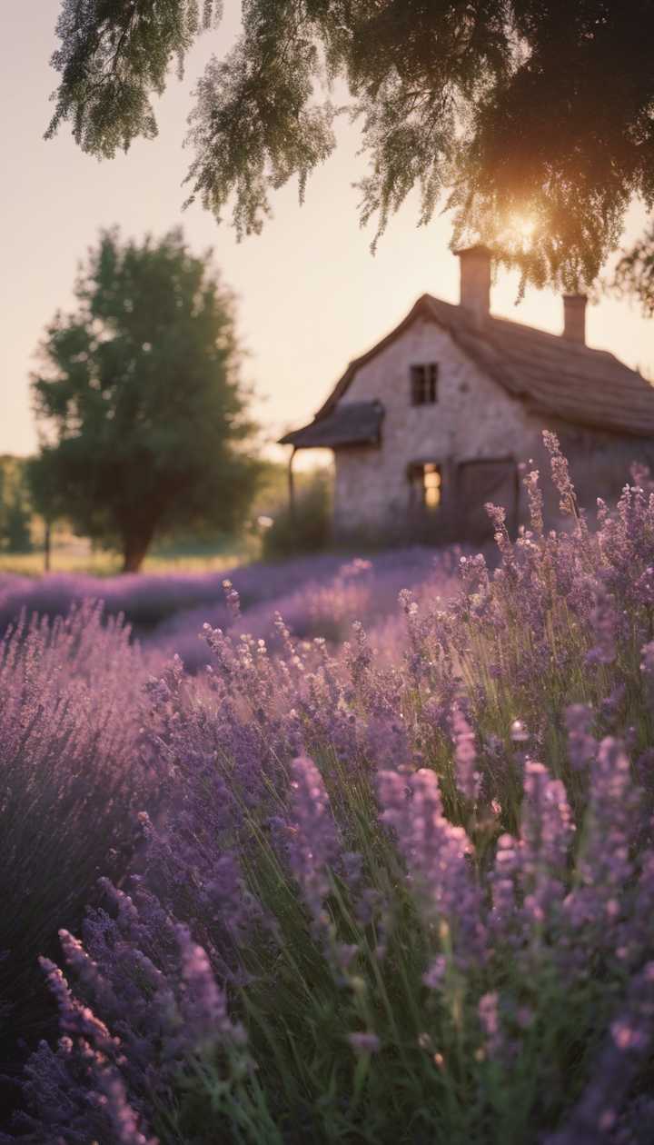 purple lavender flowers blooming