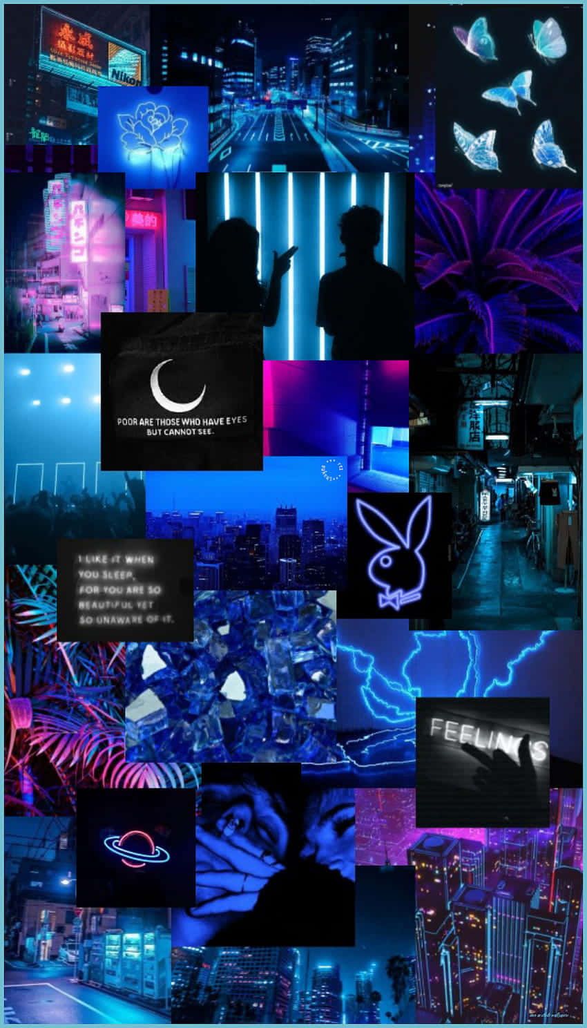 Download free Blue Neon Aesthetic