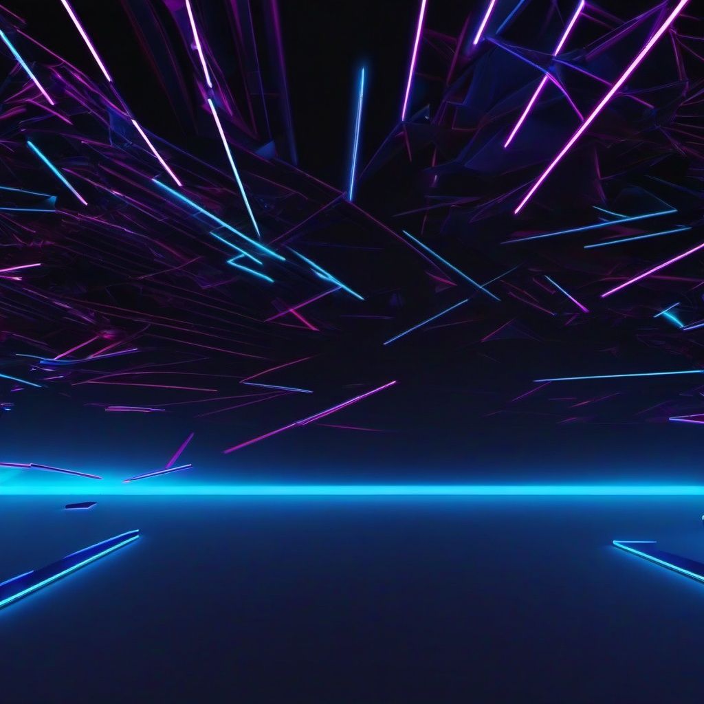 Neon Background Wallpaper Blue