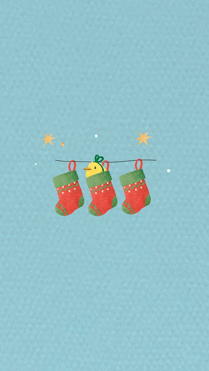 Christmas mobile phone wallpaper vector