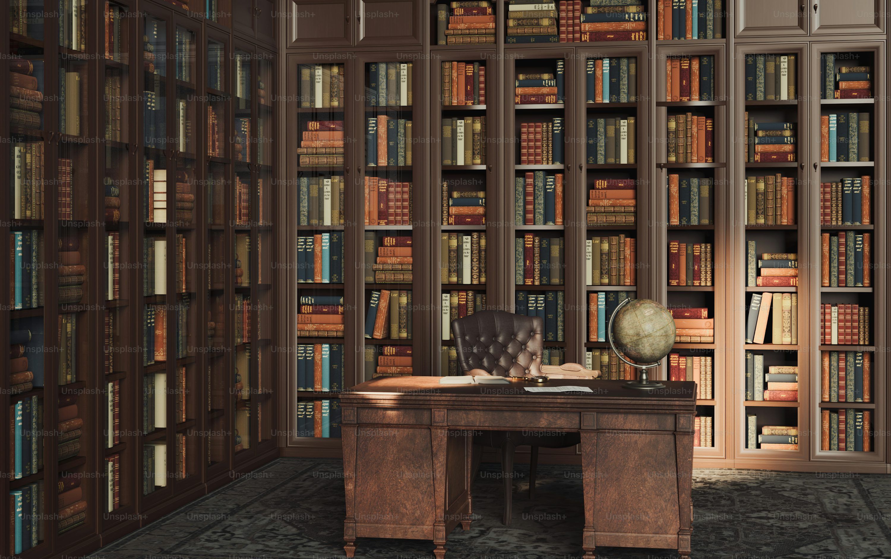 Dark Academia Library Picture