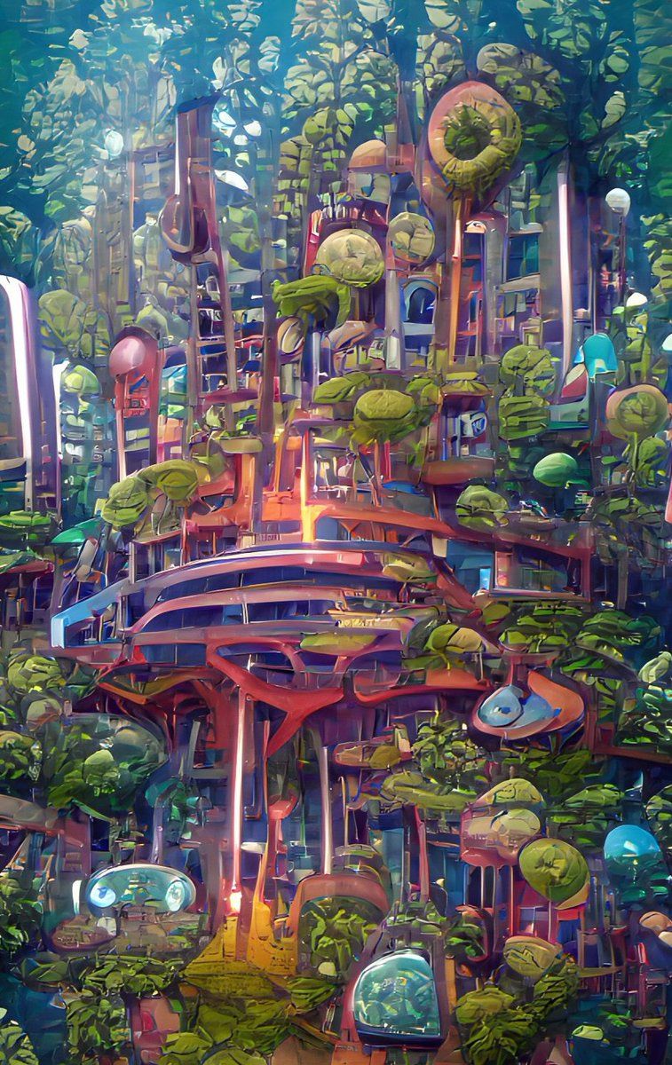 AI software to create #SolarPunk art