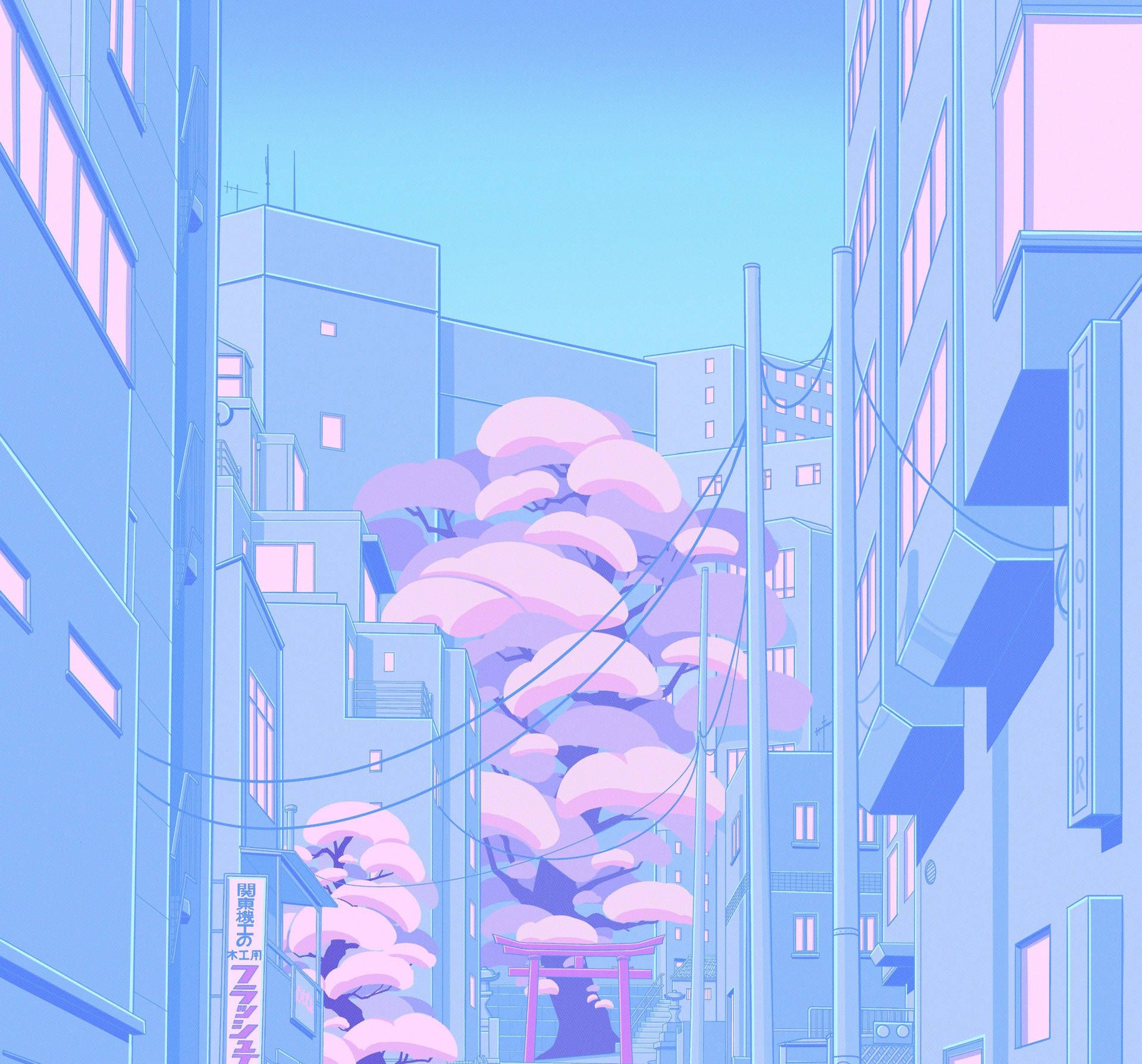 Pastel Japanese Aesthetic Background