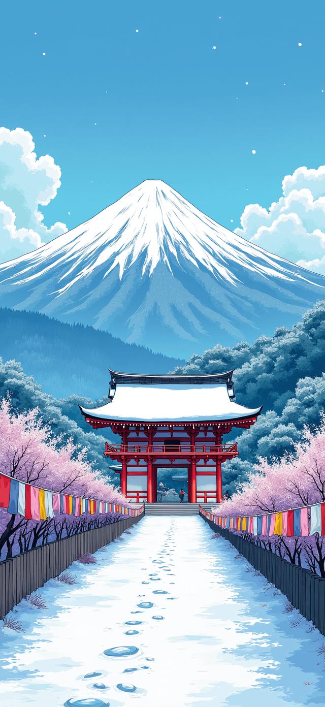 Anime Style Japan Themed Wallpaper