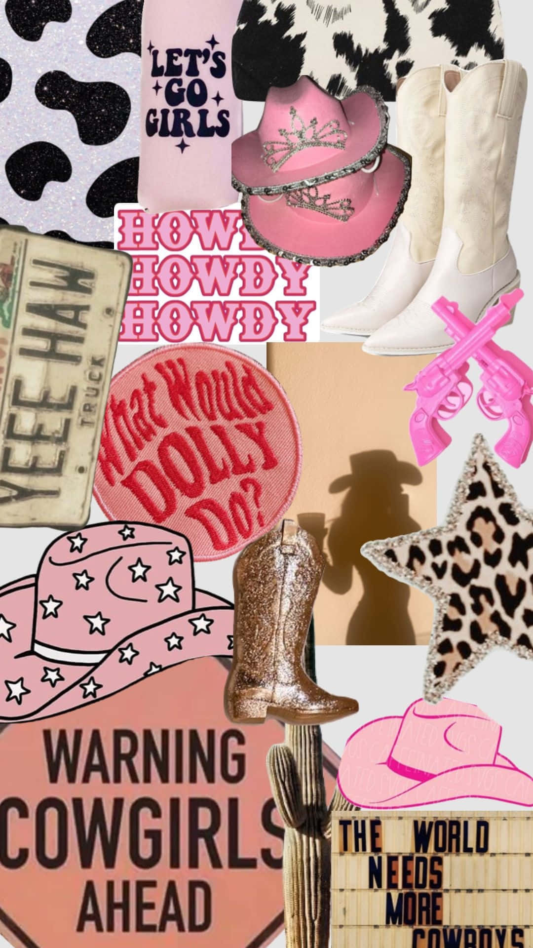 Download Disco Cowgirl Collage