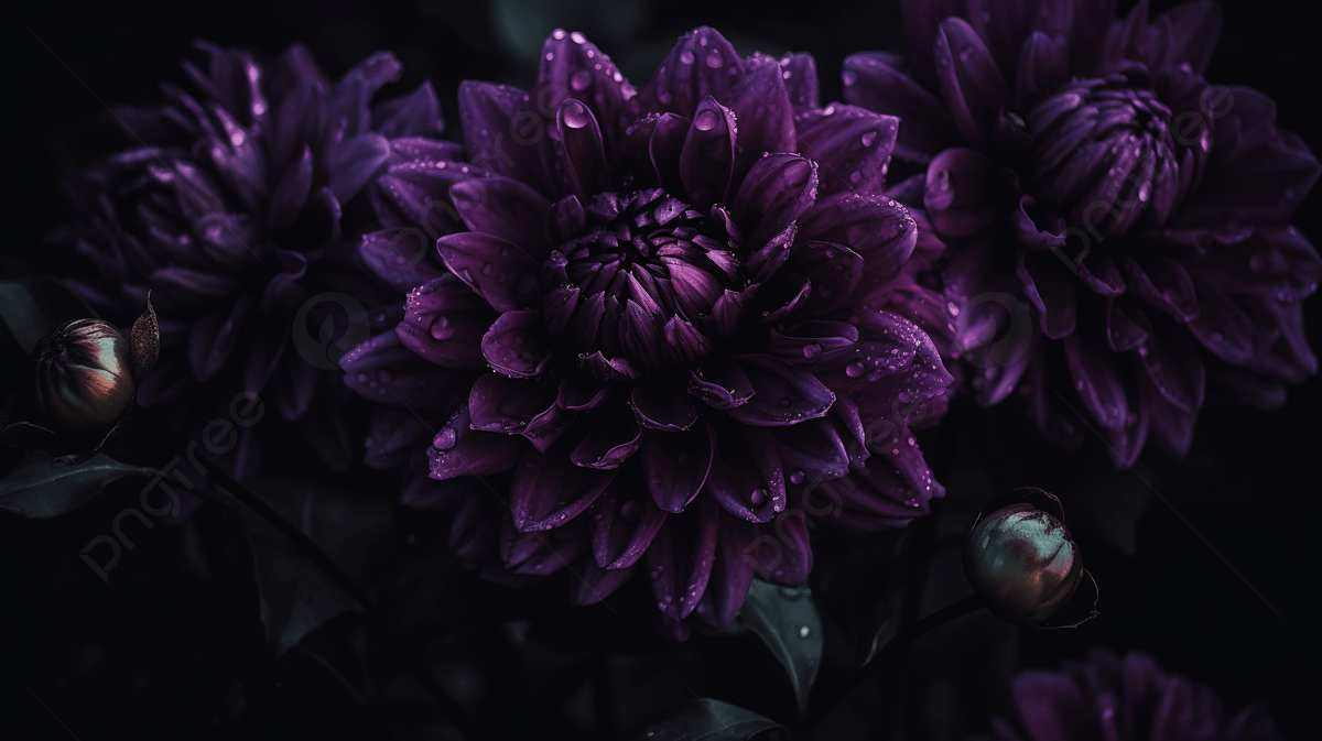 Aesthetic Dark Purple Picture