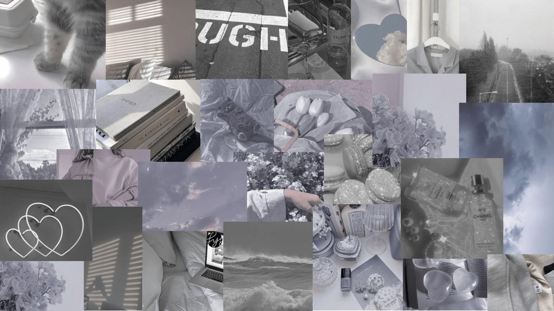 Light gray pastel aesthetic wallpaper