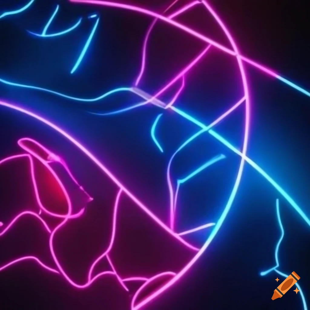 Abstract neon lights iphone wallpaper